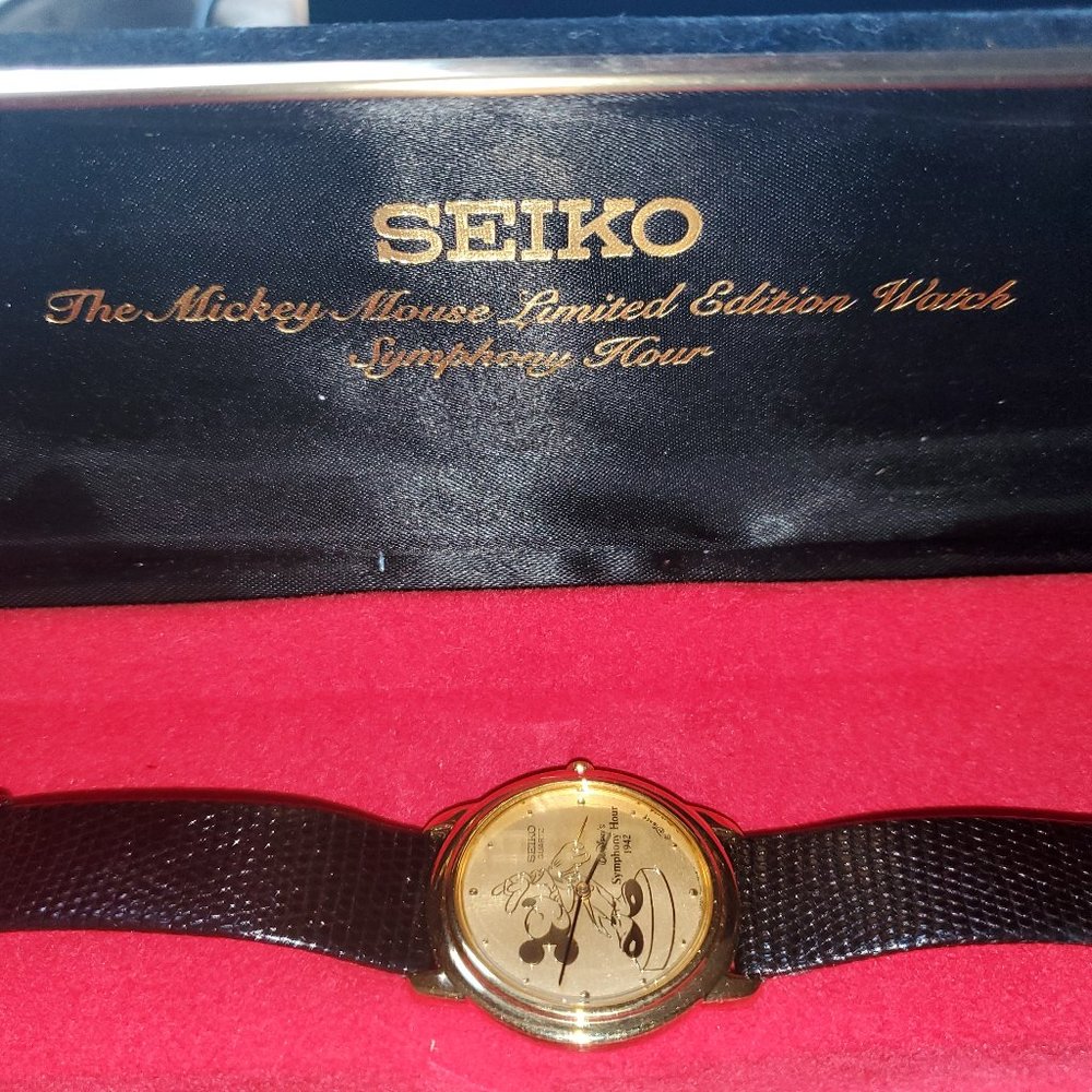 Seiko Limited Edition Disney Watch in Case